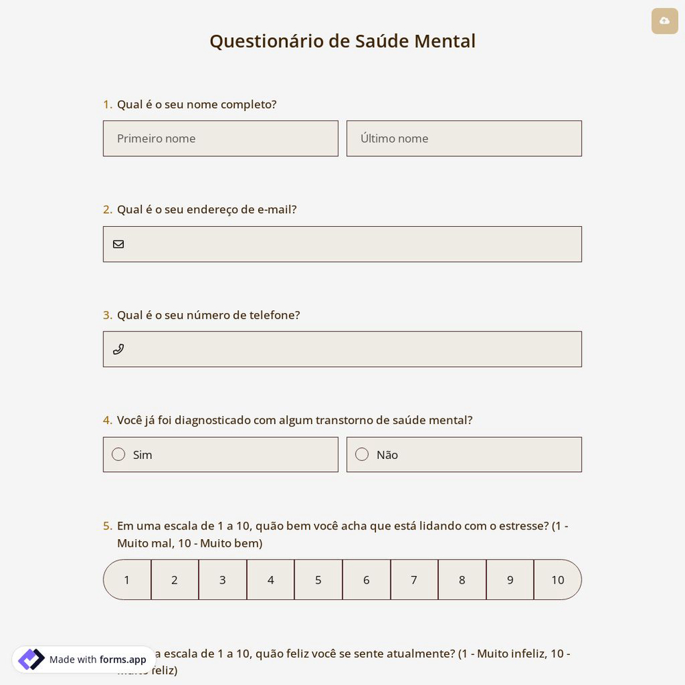 Inquérito Sobre Saúde Mental