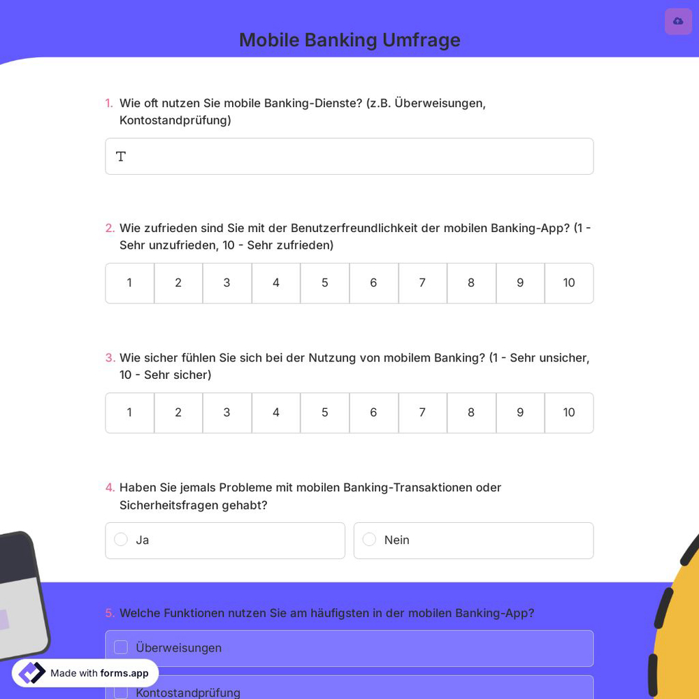 Mobile Banking Umfrage