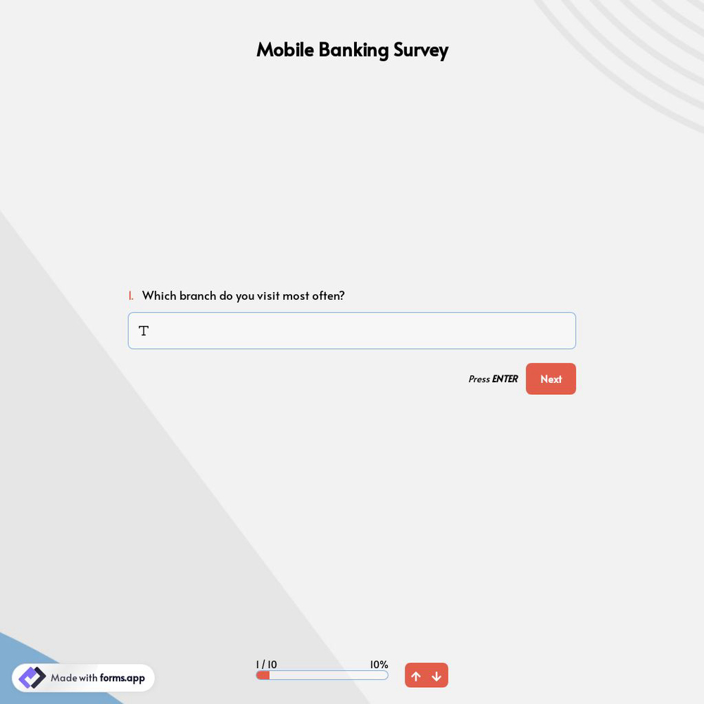 Mobile Banking Survey