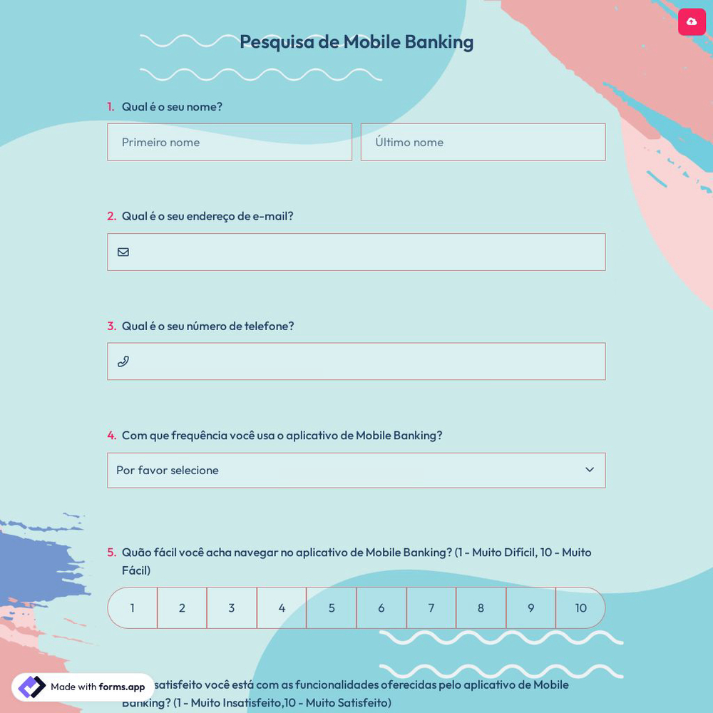 Pesquisa de Mobile Banking