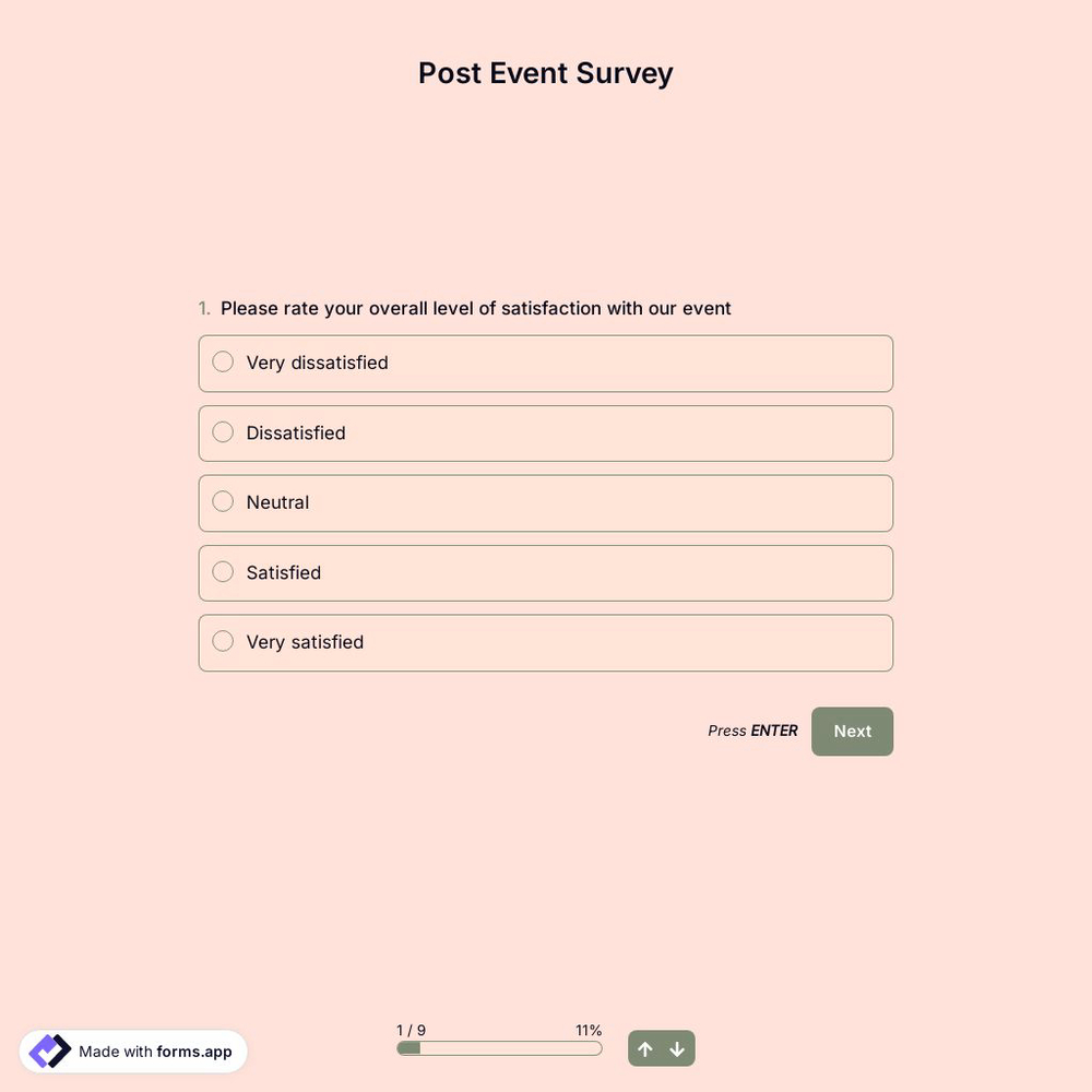 Post Event Survey