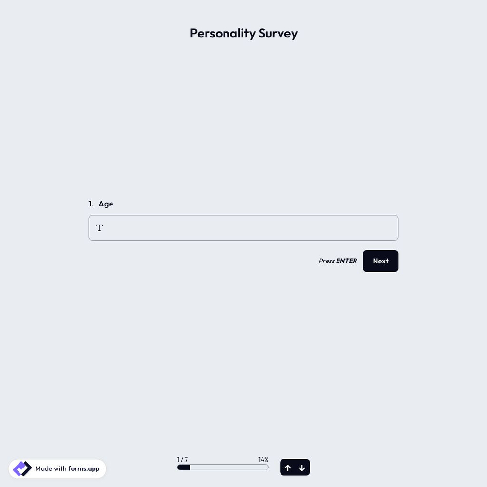 Personality Survey