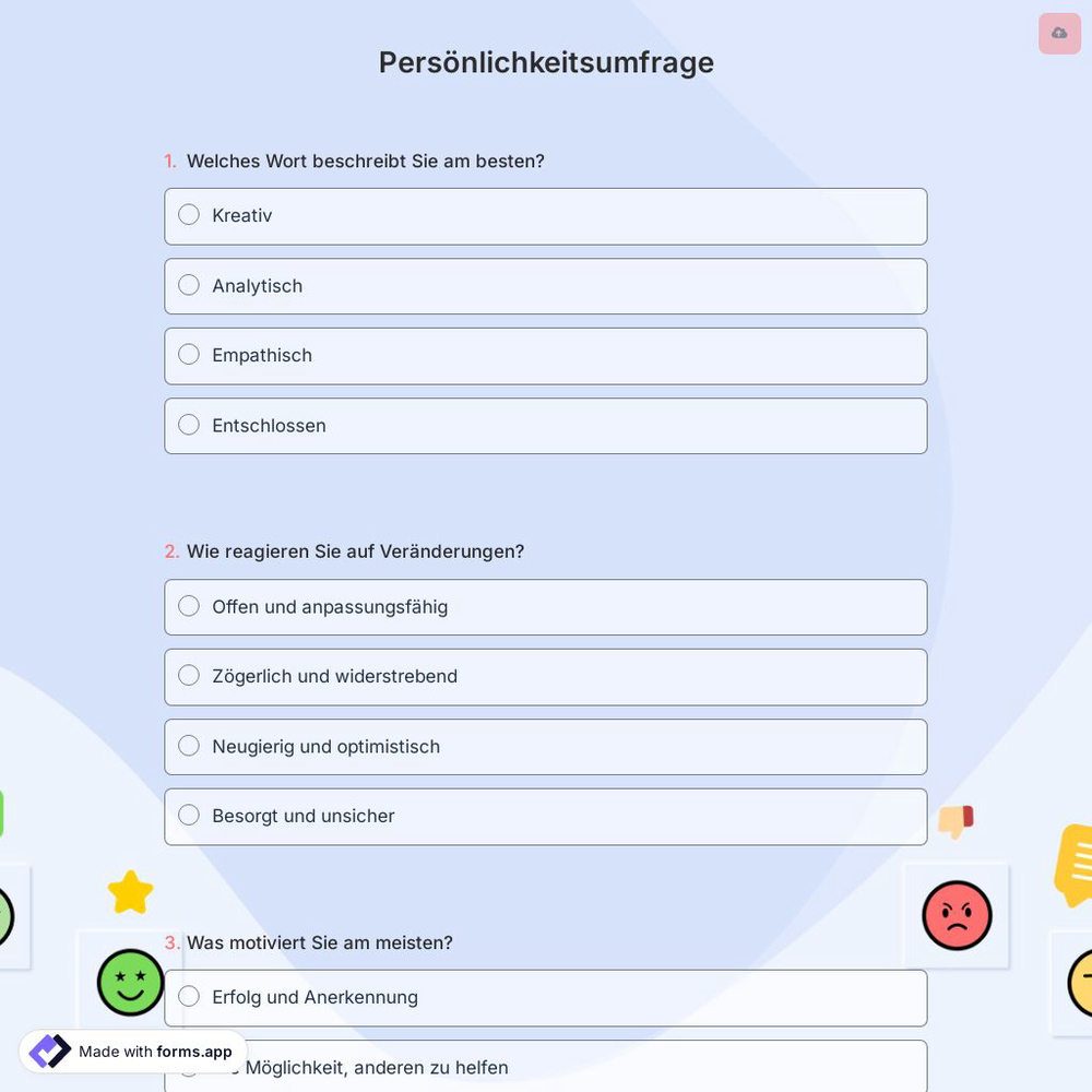 Persönlichkeitsumfrage