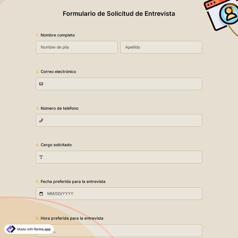 Formulario de Solicitud de Entrevista