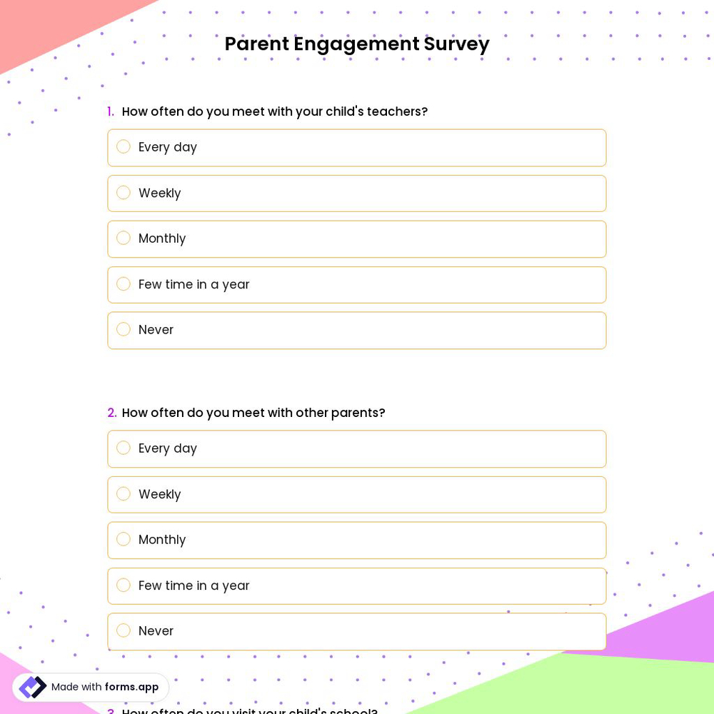 Parent Engagement Survey