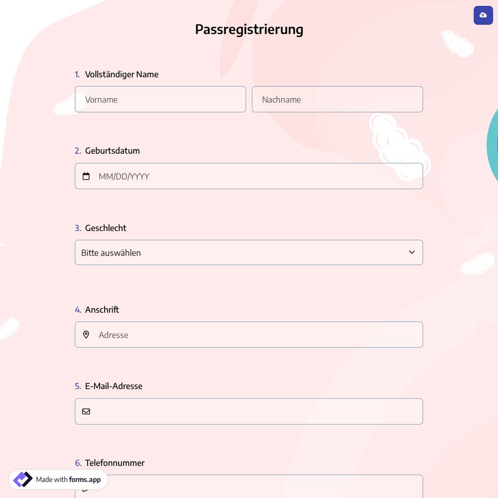 Passregistrierung