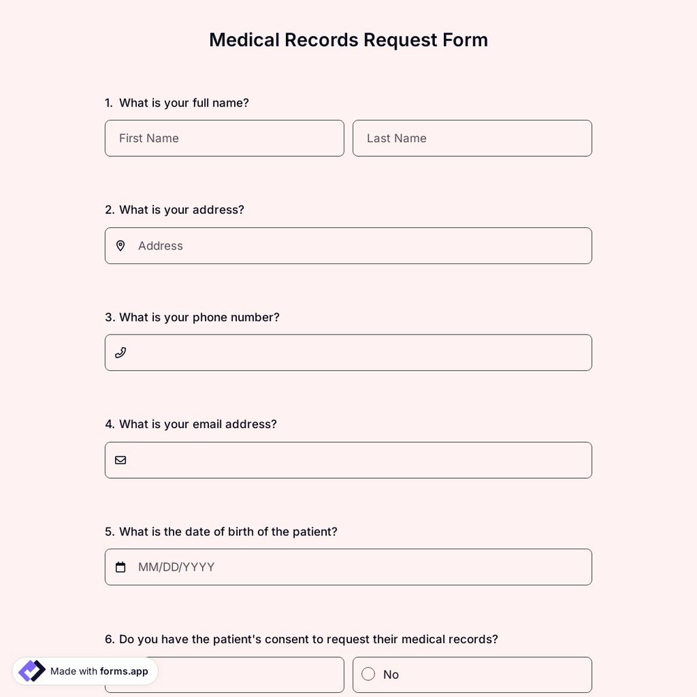 Medical Records Request Form