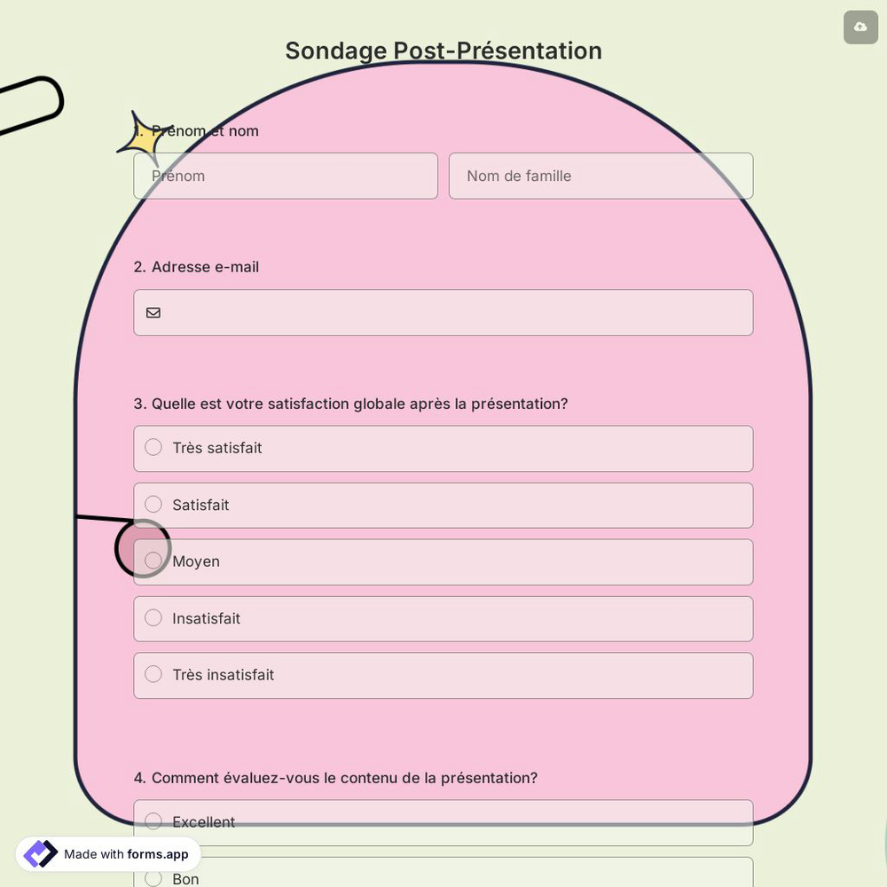 Sondage Post-Présentation