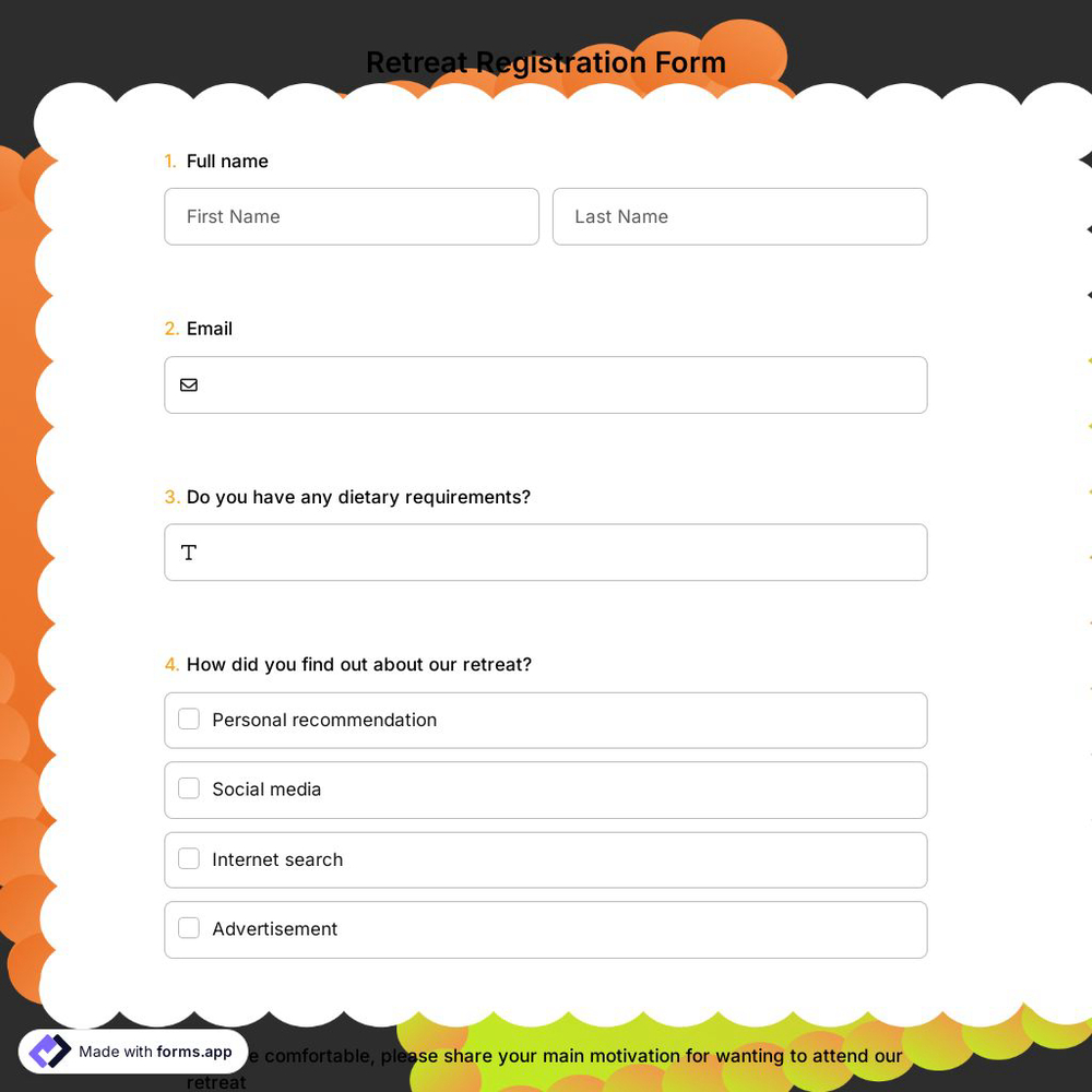 Retreat Registration Form