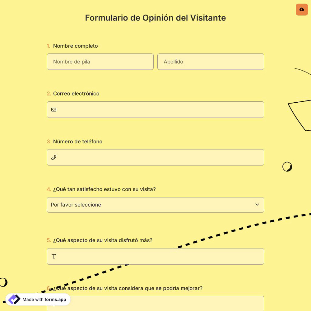 Formulario de Opinión del Visitante