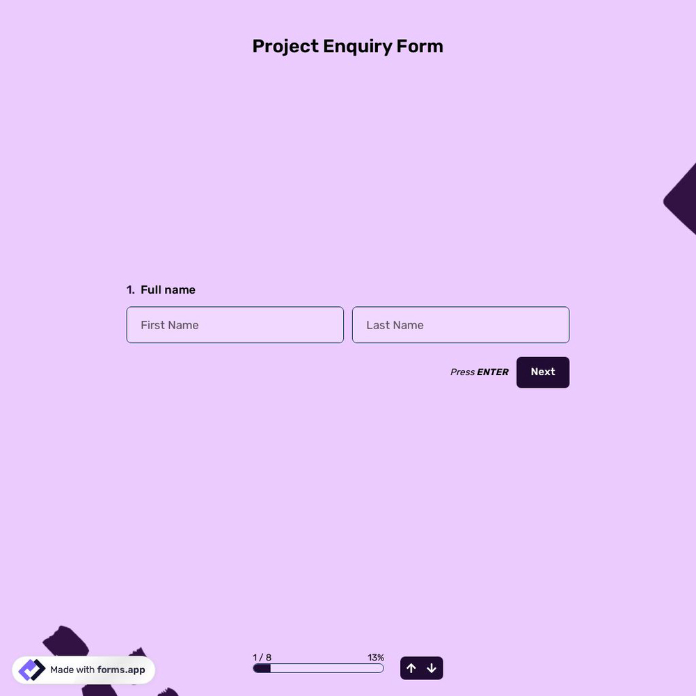 Project Enquiry Form