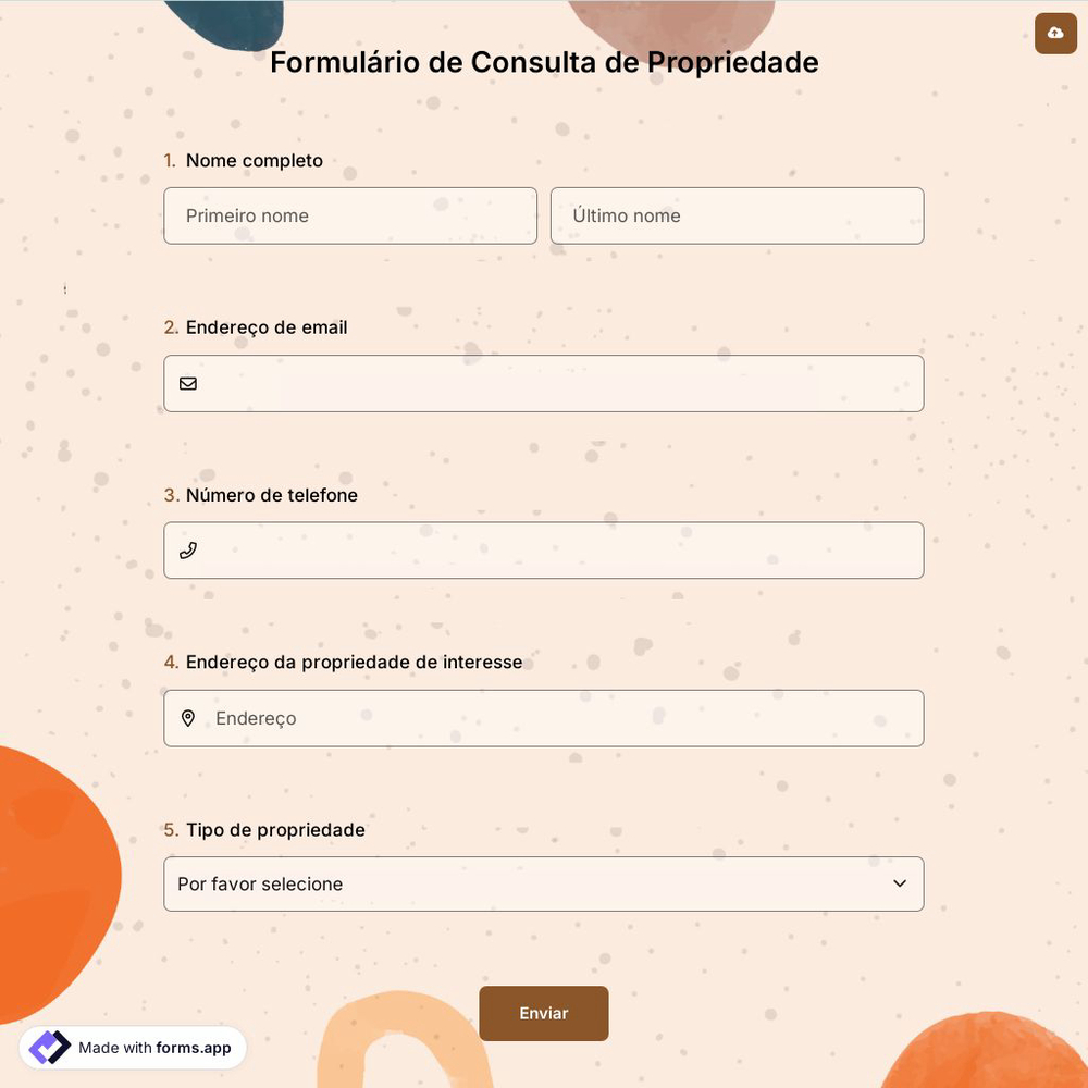 Formulário de Consulta de Propriedade