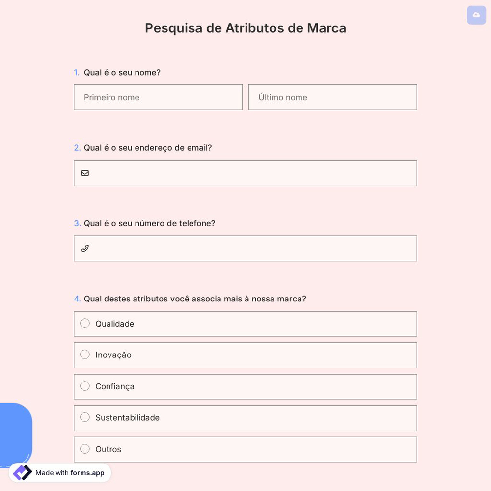 Pesquisa de Atributos de Marca