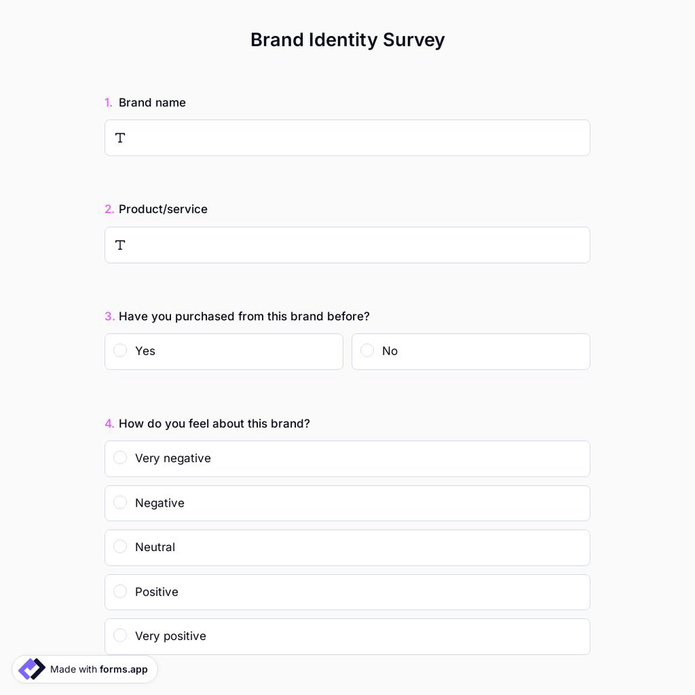 Brand Identity Survey