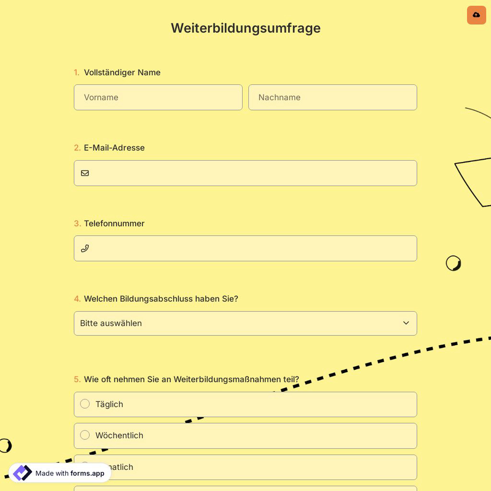 Weiterbildungsumfrage