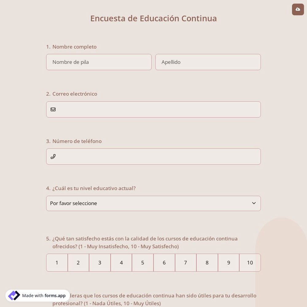 Encuesta de Educación Continua