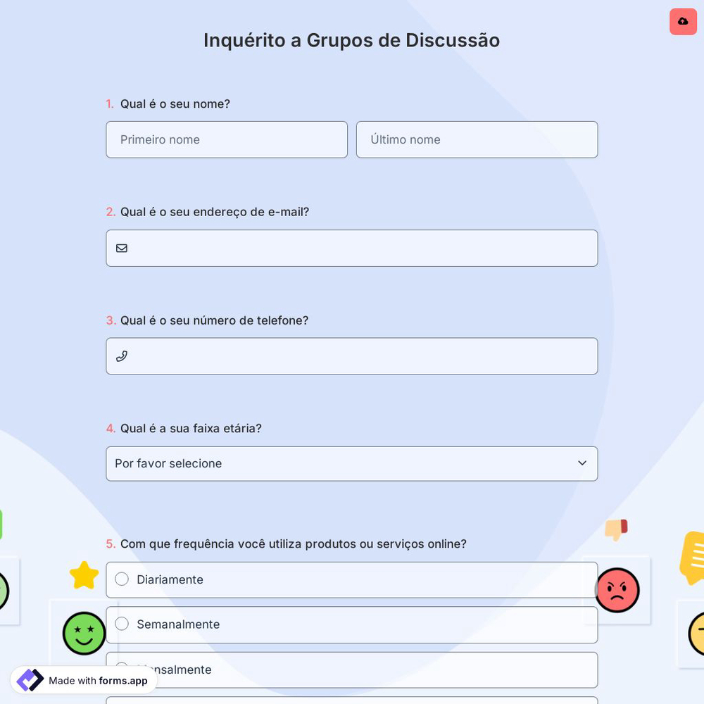 Inquérito a Grupos de Discussão