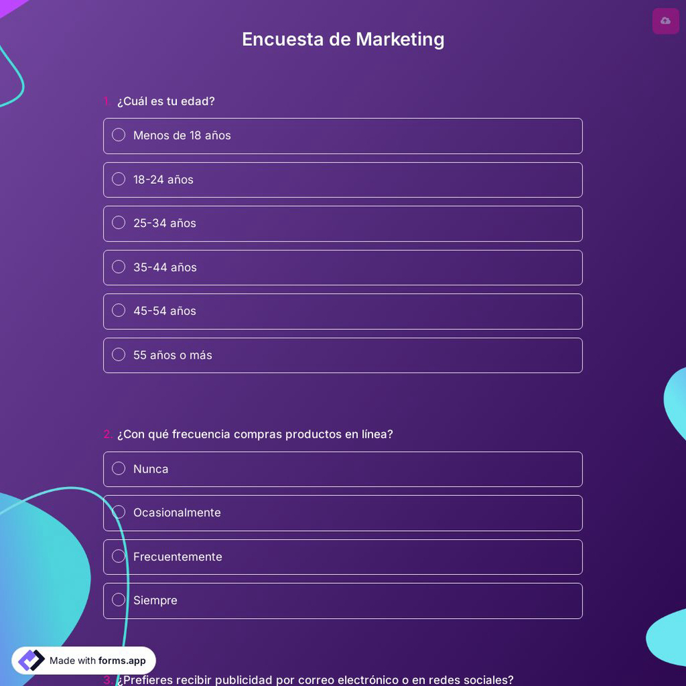 Encuesta de Marketing
