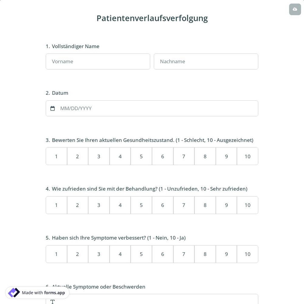 Patientenverlaufsverfolgung