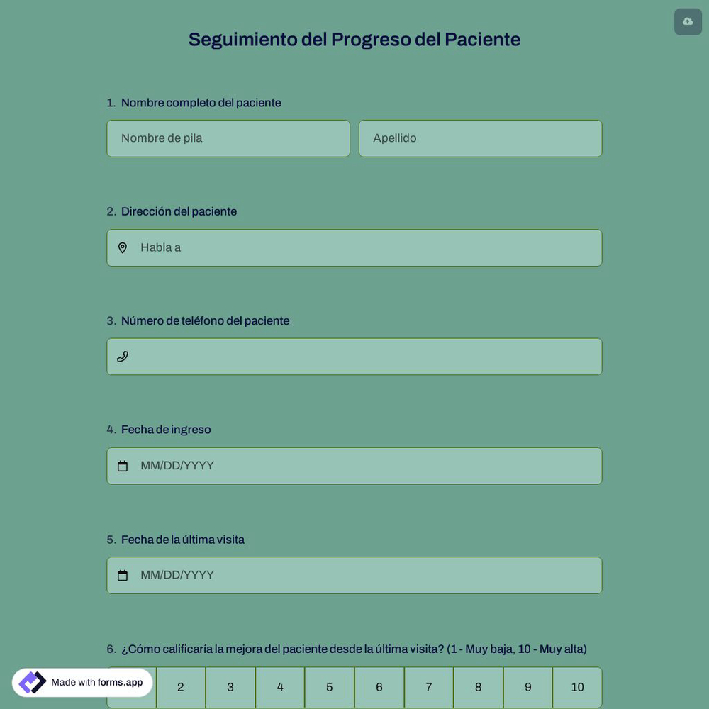 Seguimiento del Progreso del Paciente
