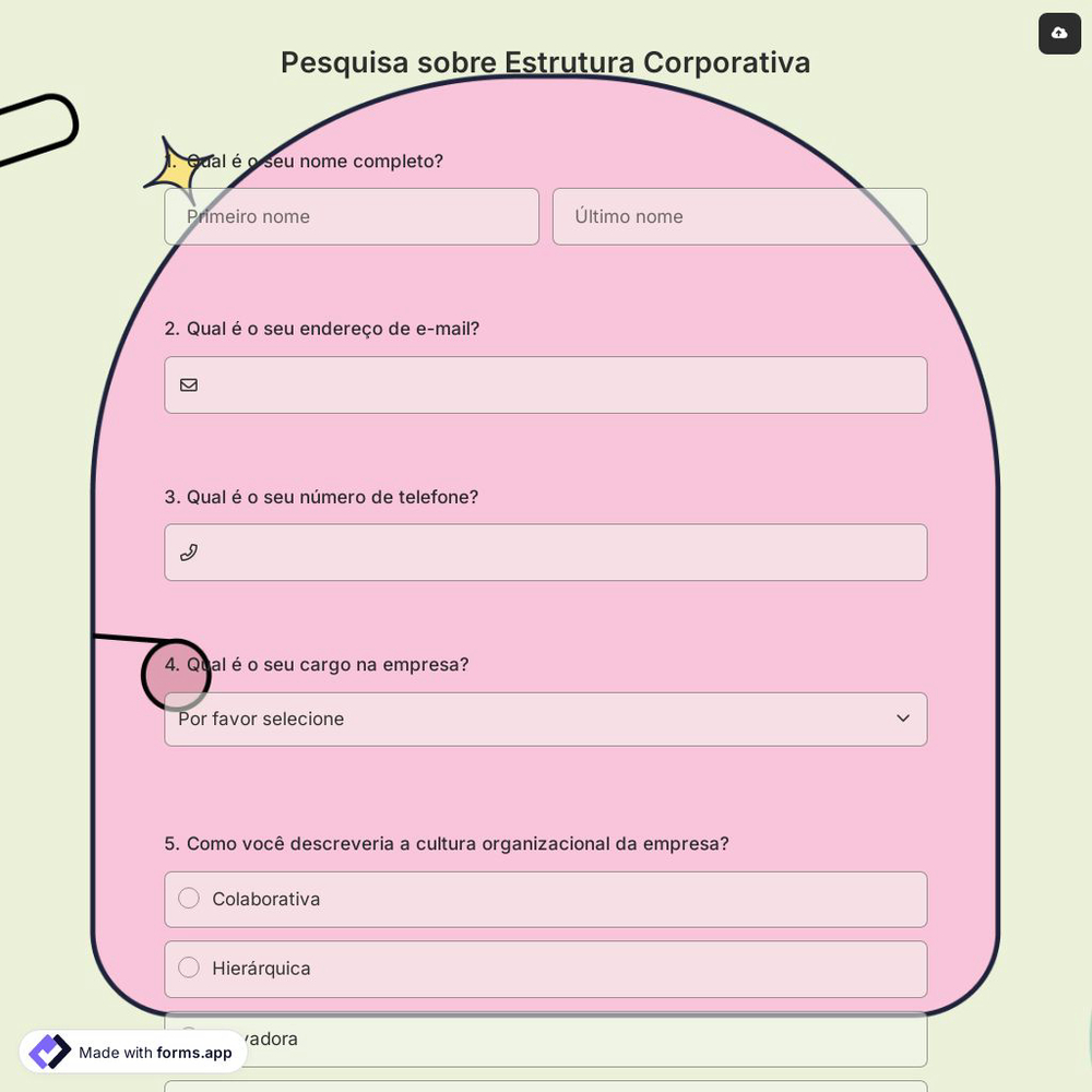 Pesquisa sobre Estrutura Corporativa