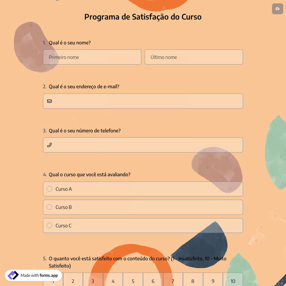 Programa de Satisfação do Curso