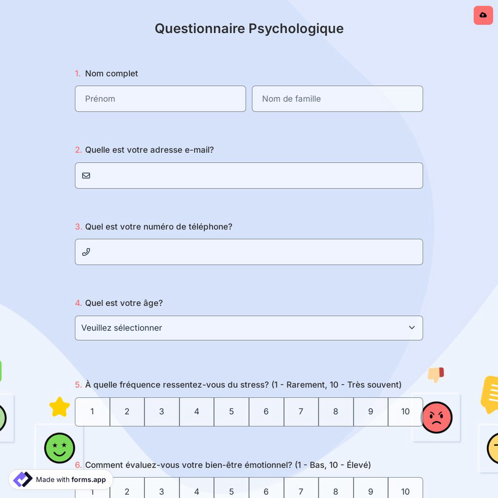 Questionnaire Psychologique