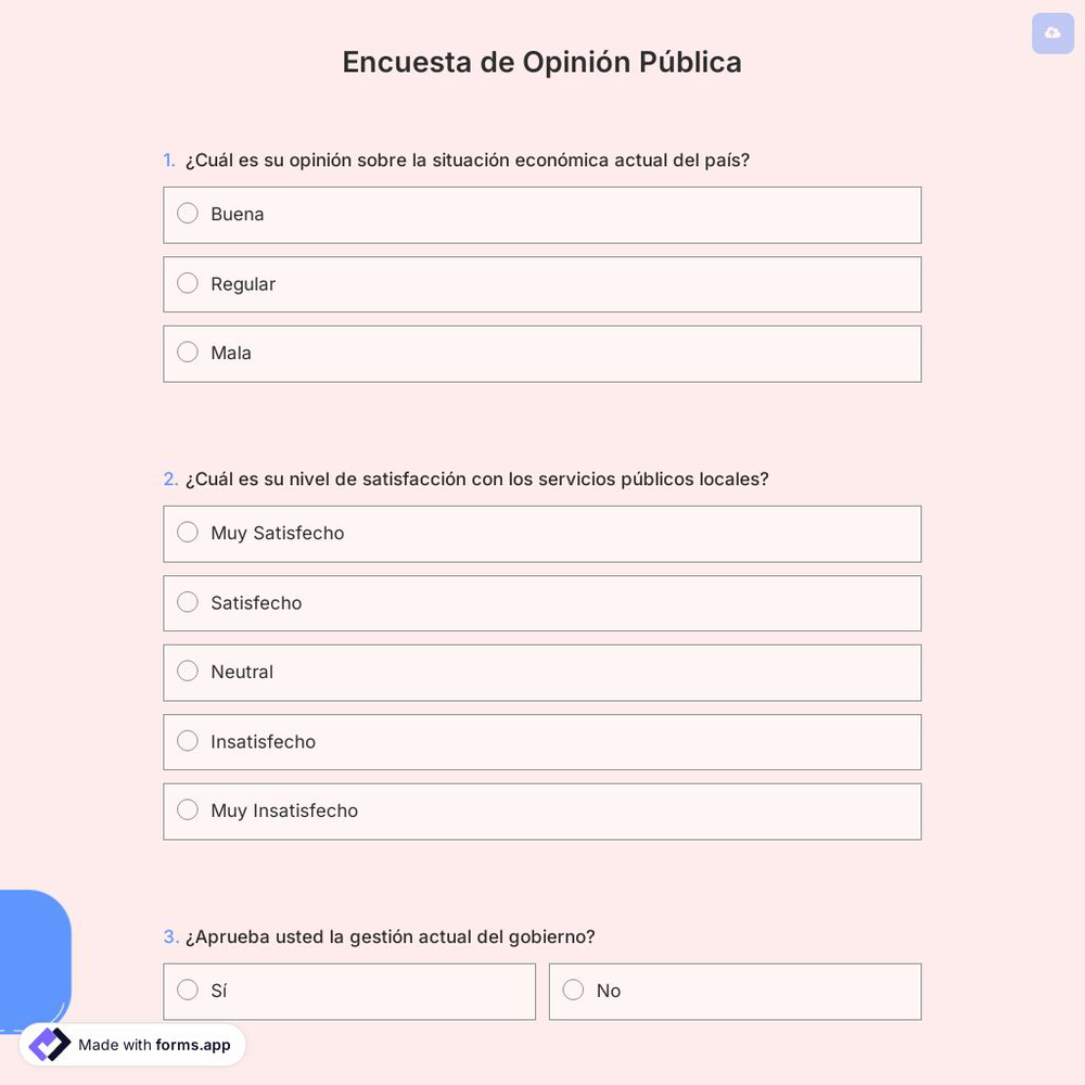 Encuesta de Opinión Pública