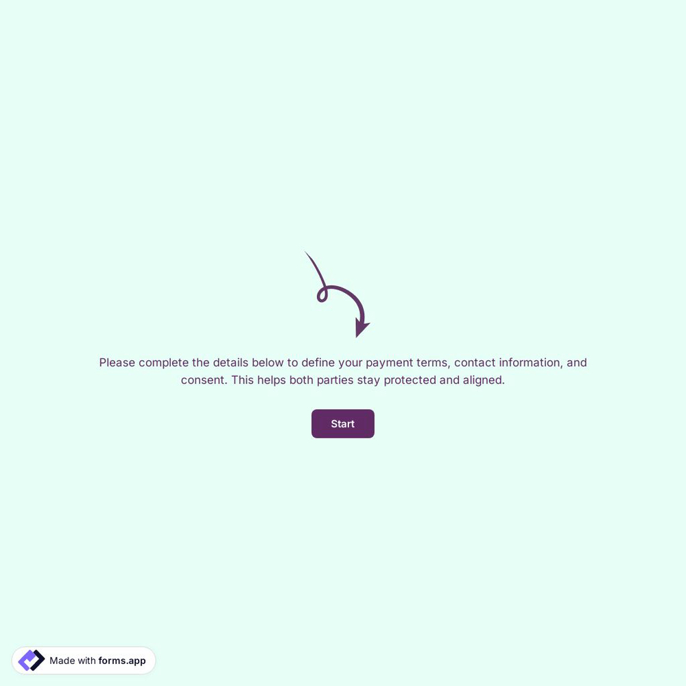 Payment Agreement Form