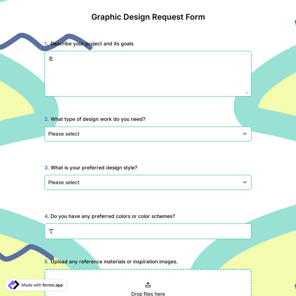 Graphic Design Request Form
