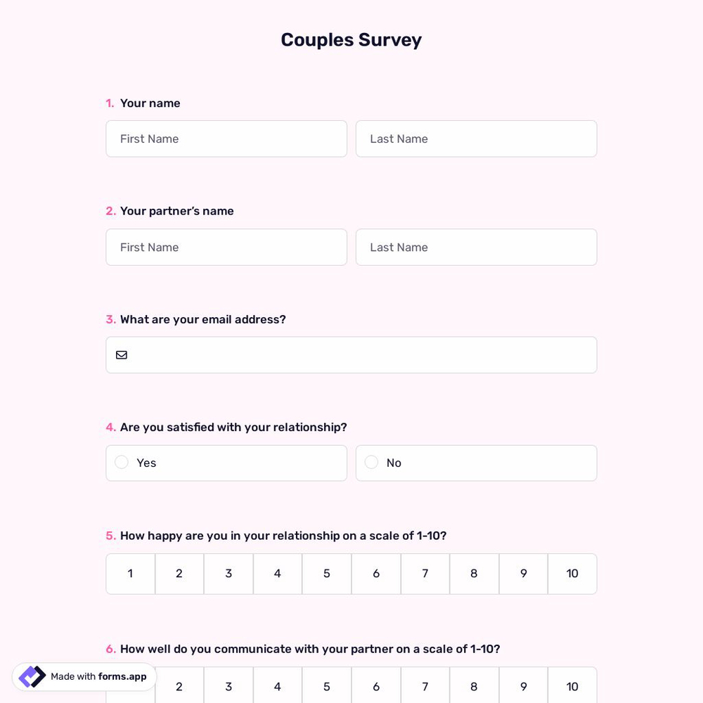 Couples Survey
