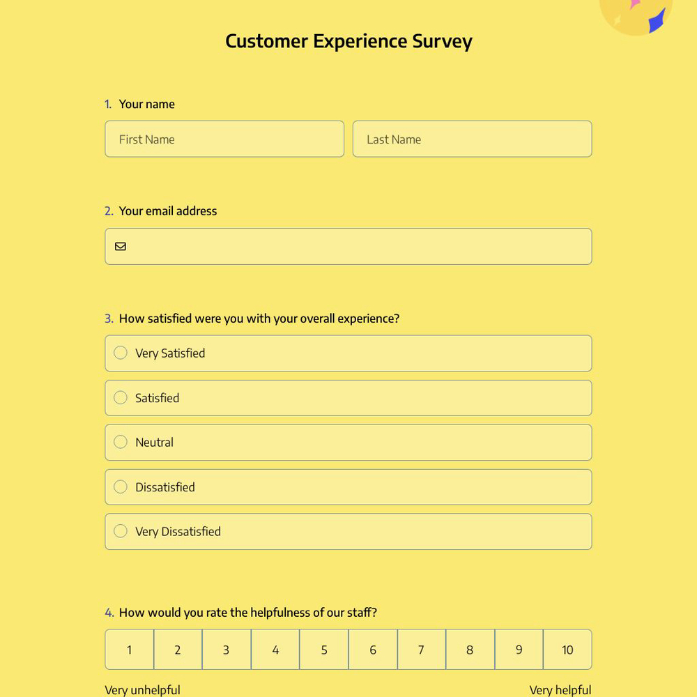 Customer Experience Survey