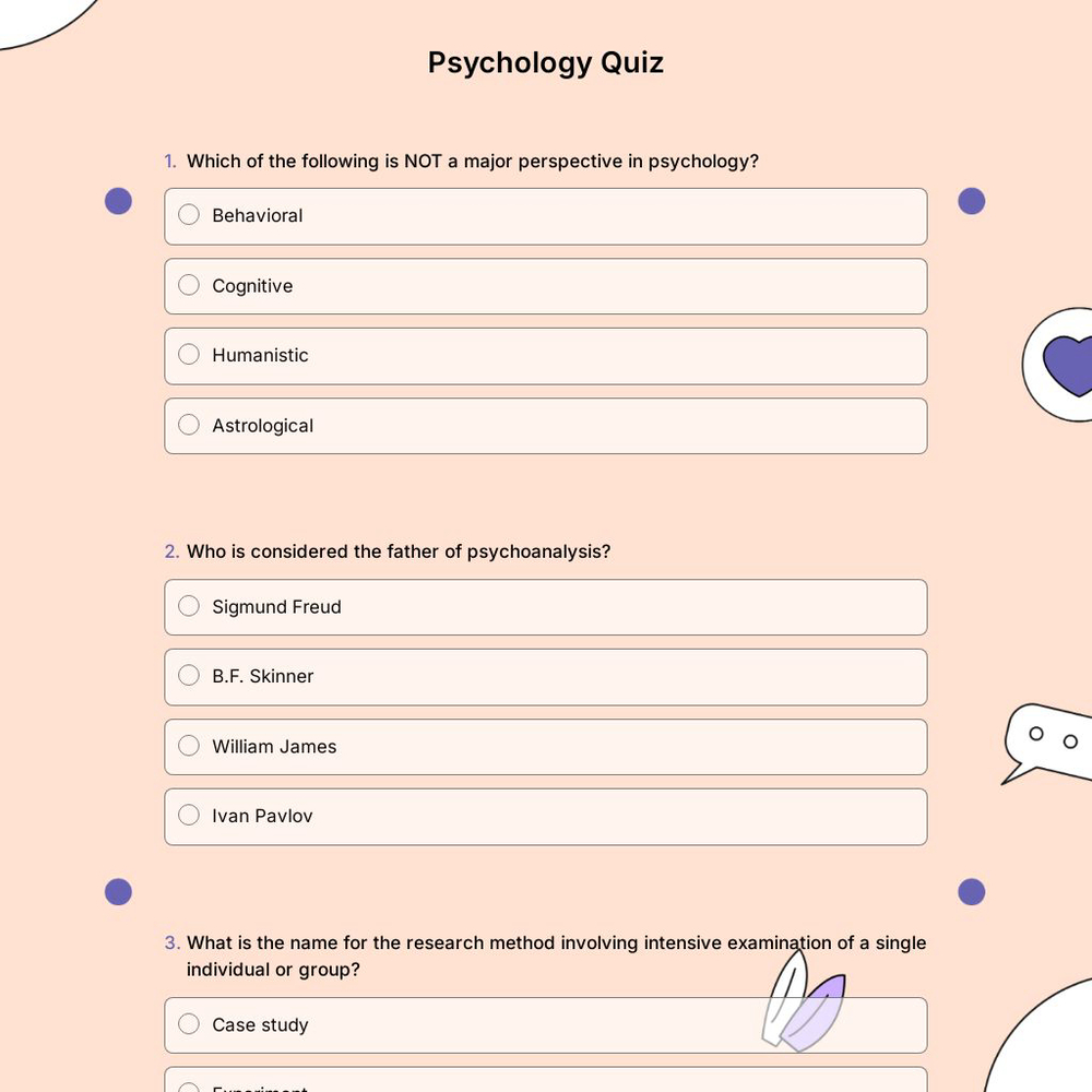 Psychology Quiz