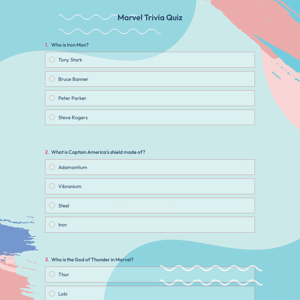 Marvel Trivia Quiz