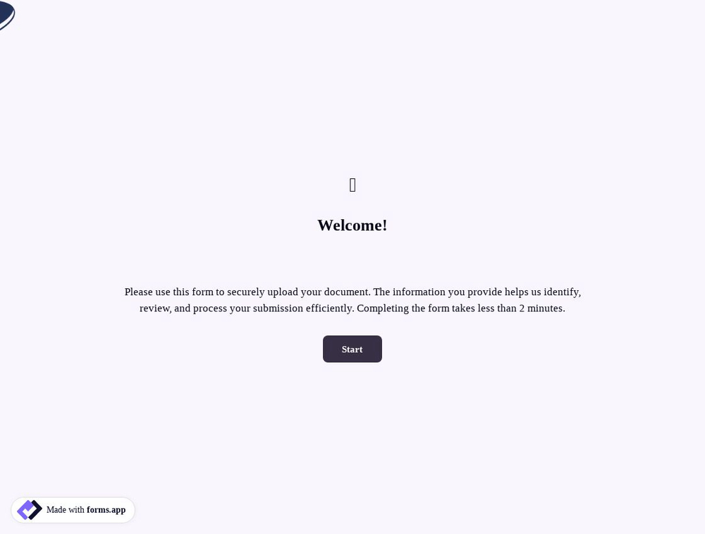 Document Upload Form
