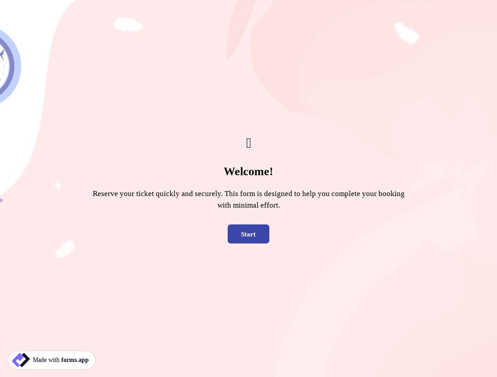 Ticket Reservation Form