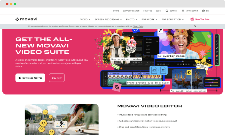 #14 Best marketing tools - Movavi Video Editor