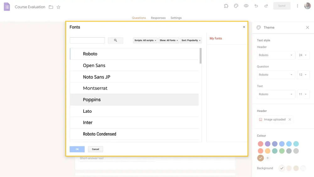 Choose the right font for your form