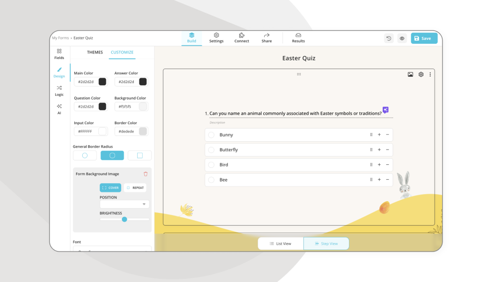 Passen Sie Ihr Osterquiz an