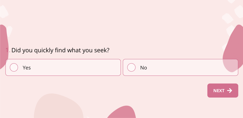 A question example about general usability