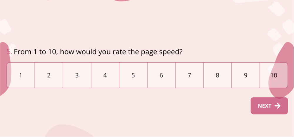 A question example about page speed