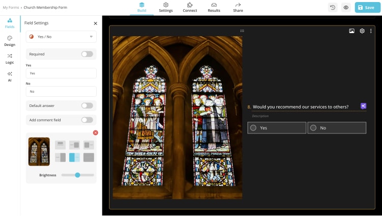 A survey question for church members