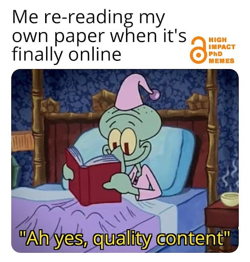 #20 Research meme - Source:&nbsp;Twitter-High Impact PhD Memes