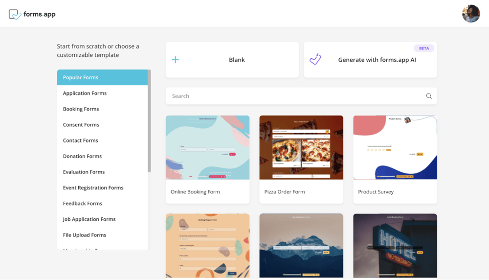 Choose a starting point