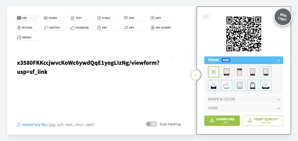 Use complementos para la generación de códigos QR
