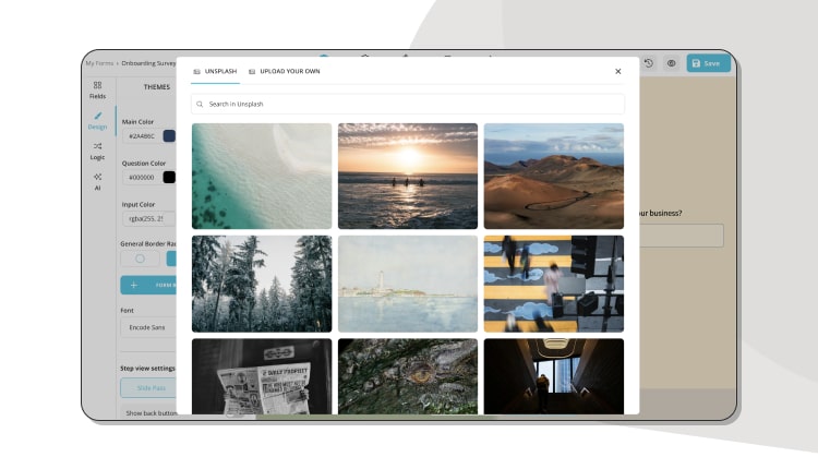 Personalizando o design