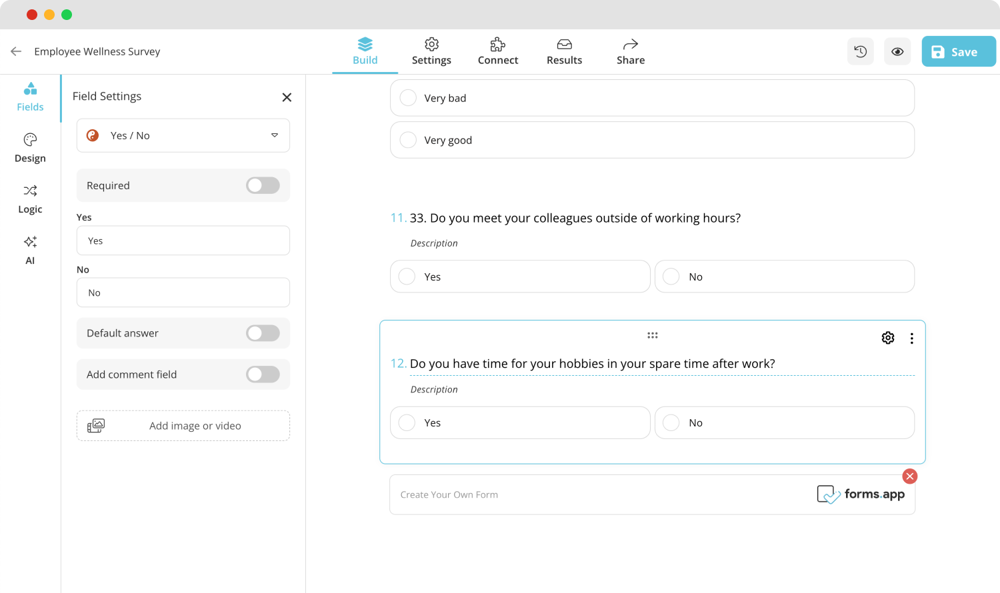 Add your own questions