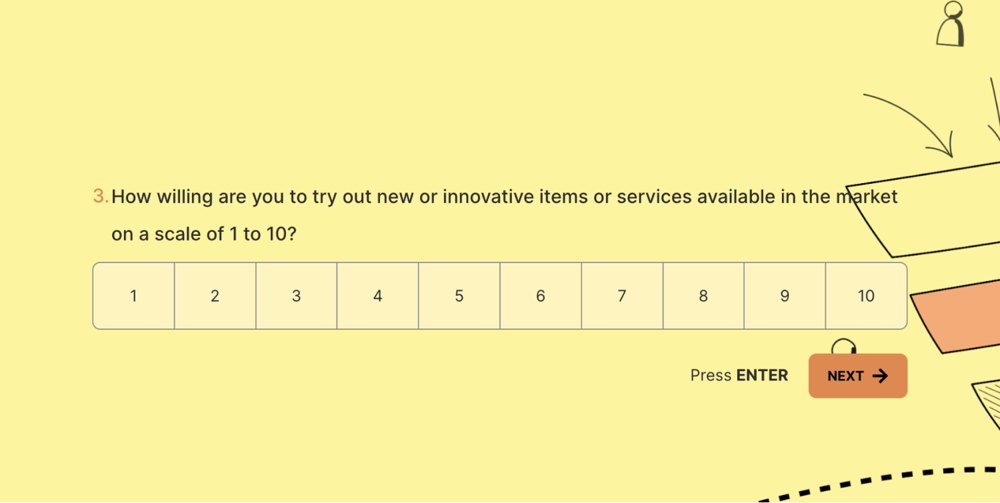 A survey question about the discovery stage