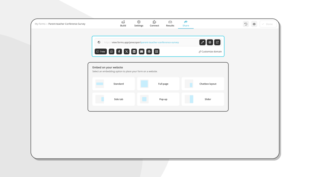 Choisir une option d'intégration