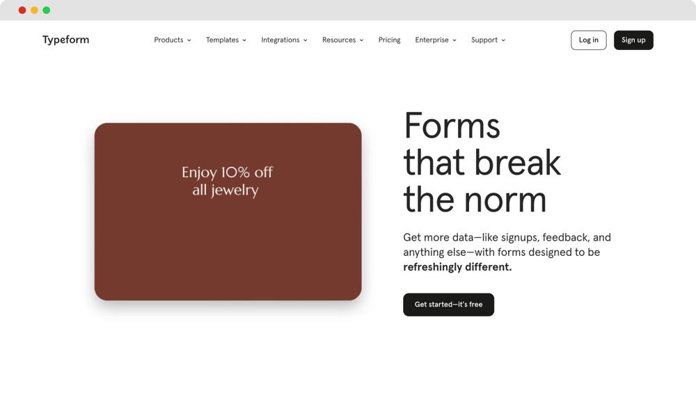 #3 Fyrebox alternative - Typeform